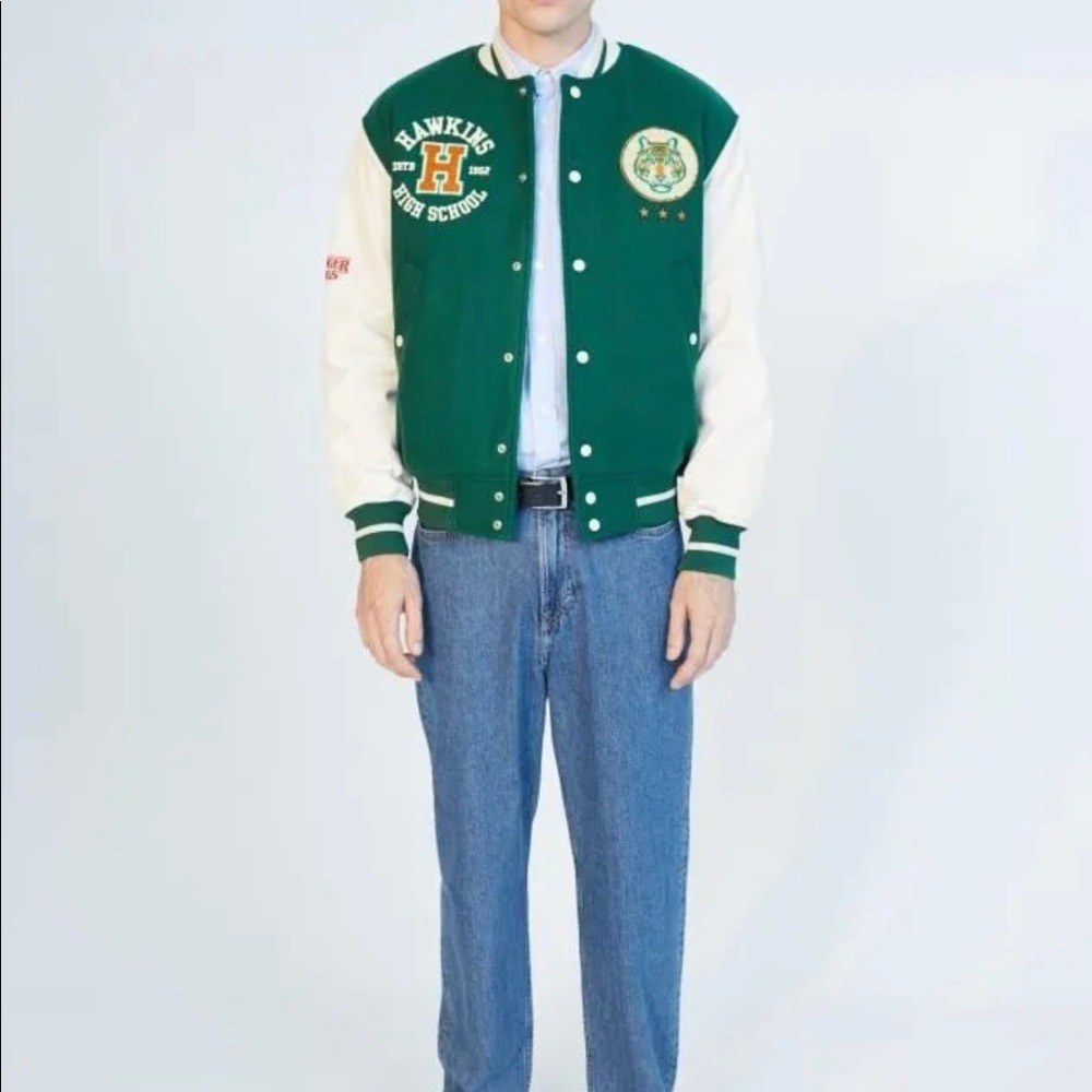 New with tags Hawkins tigers stranger things varsity jacket